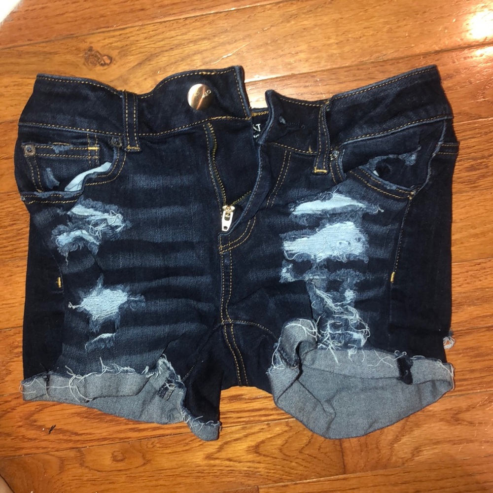 Distressed shorts